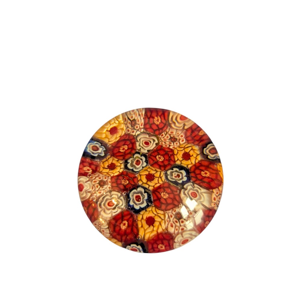Chinese Millefiori-Style‎ Art Glass Paperweight paperweight 3 inch canes